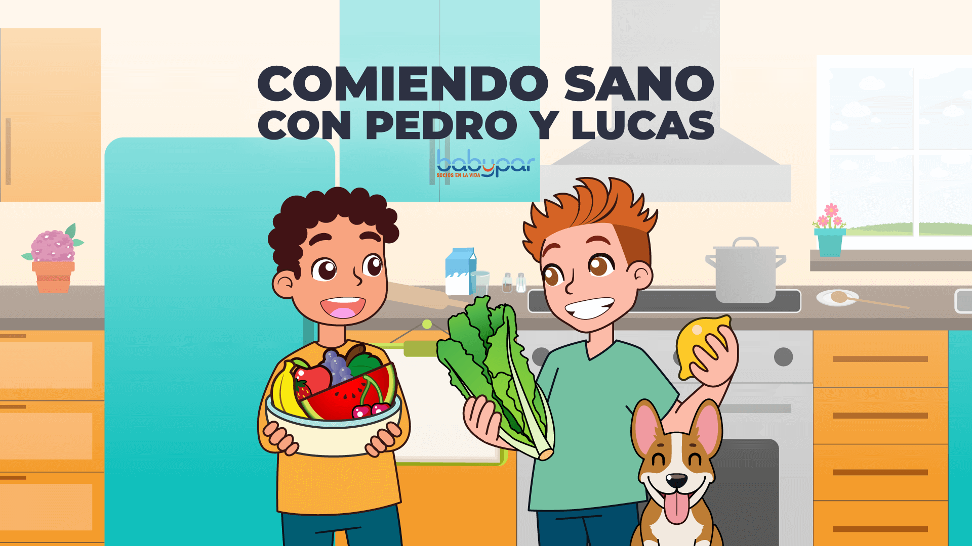 Podcast infantil: Comiendo sano con Pedro y Lucas