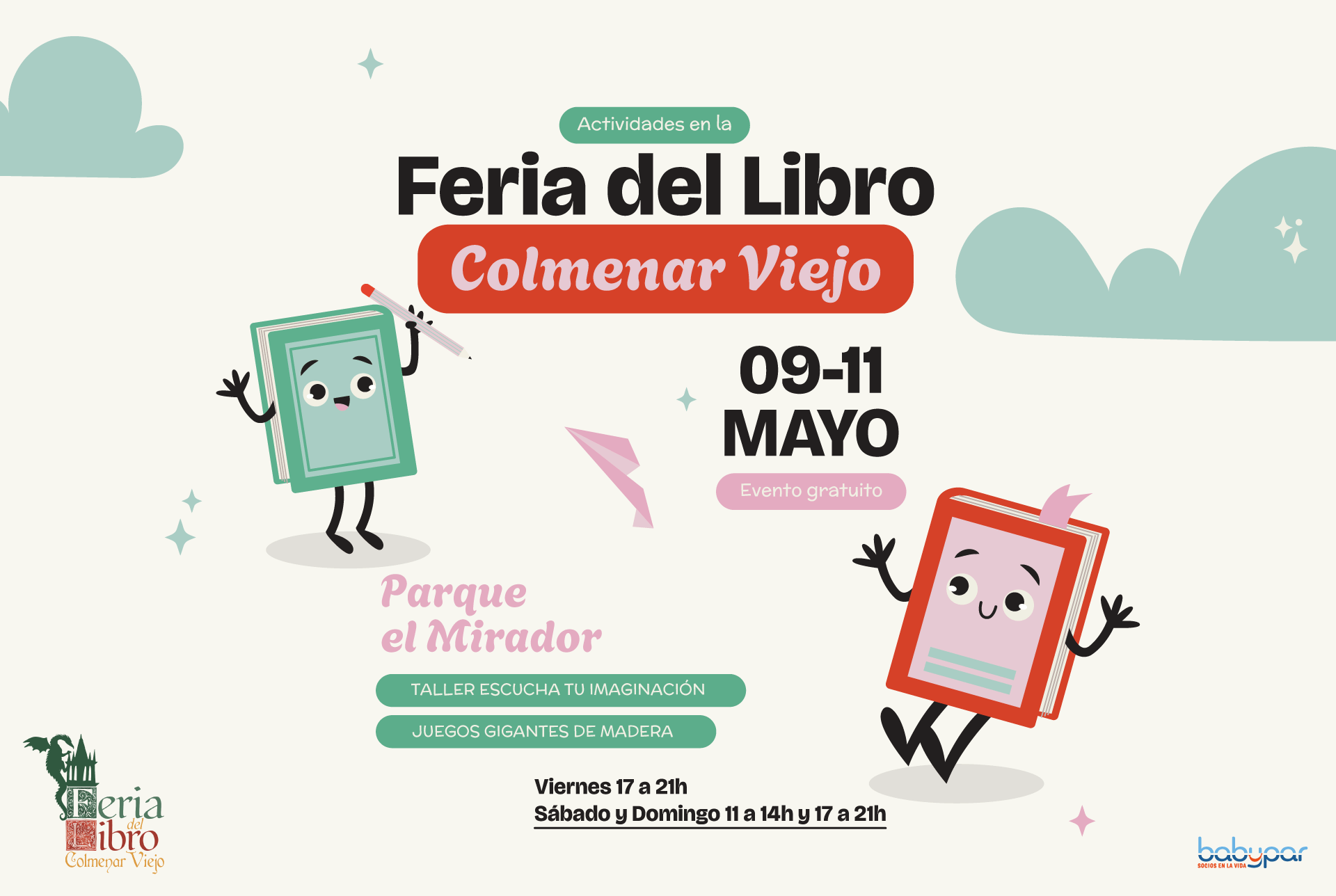 Feria del Libro 9, 10 y 11 de mayo – Colmenar Viejo