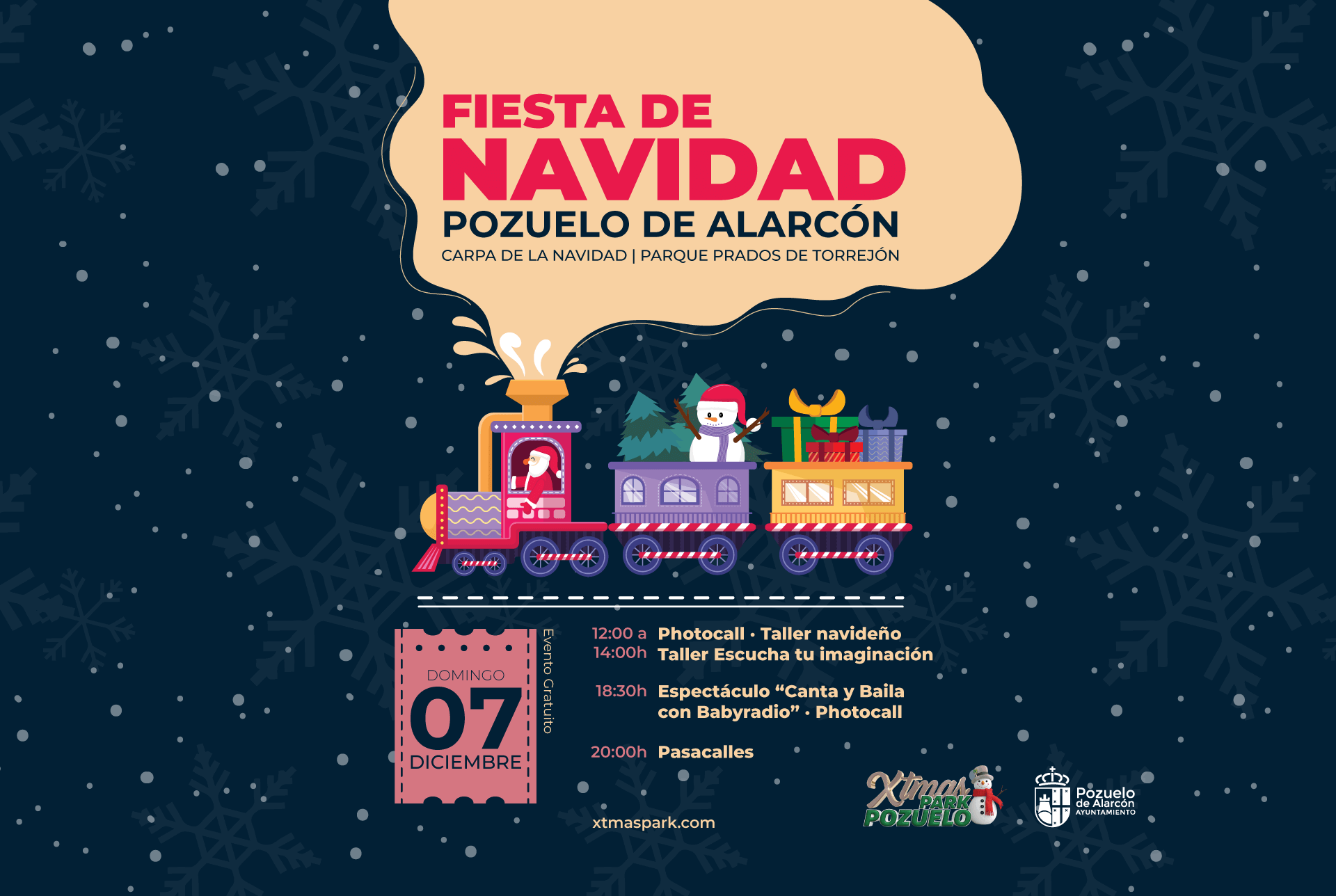 fiesta de navidad xtmas park pozuelo