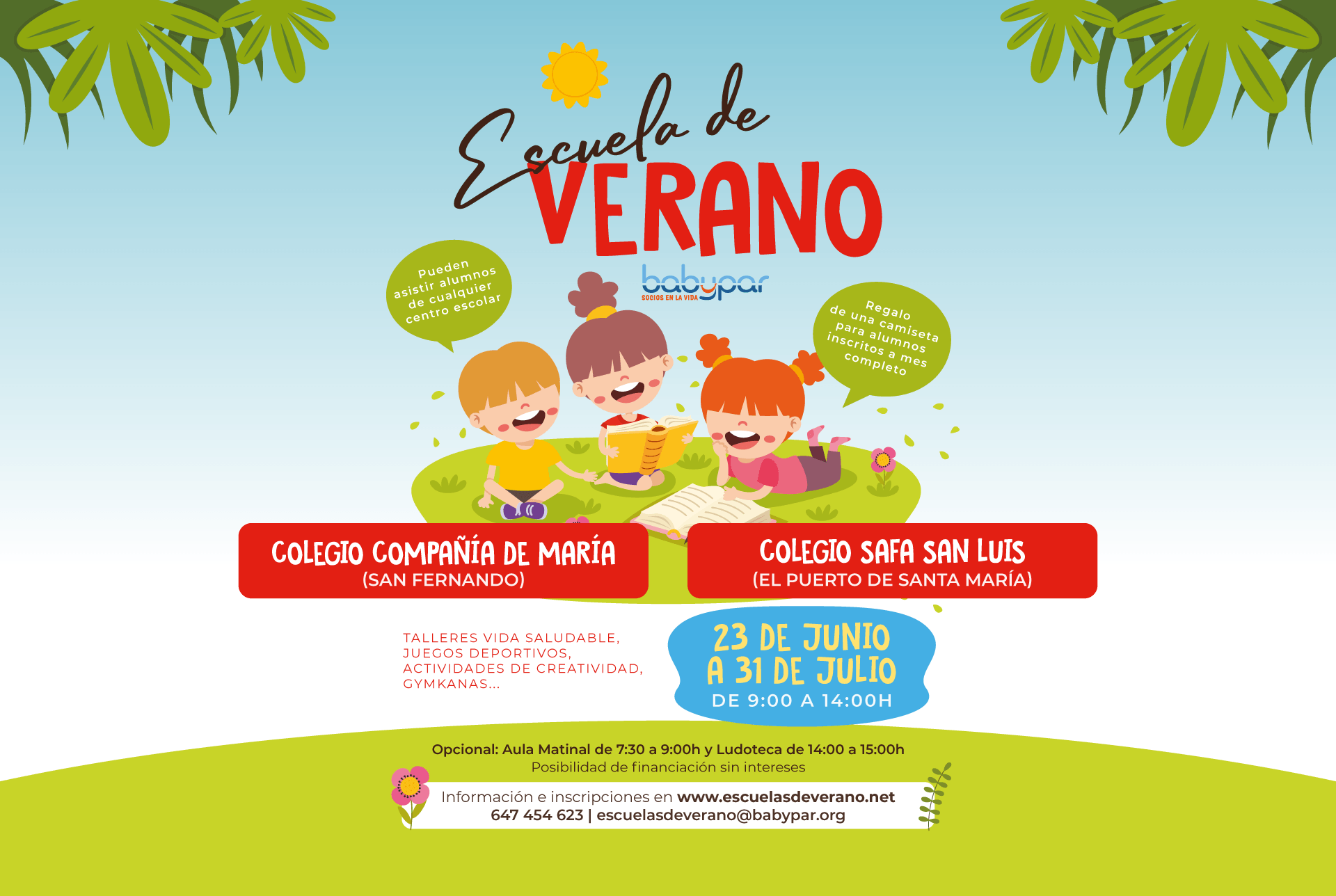 Escuelas de Verano 2026