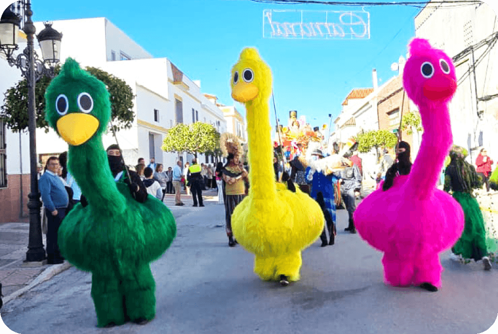 pasacalles hadas y aves legendarias